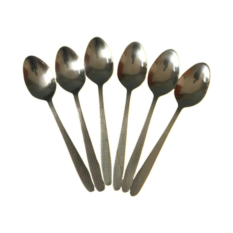 Cheenas: Elegant 7.5-Inch Stainless Steel Spoon Set - Set of 6 | Durable, Rust-Resistant, and Dishwasher Safe