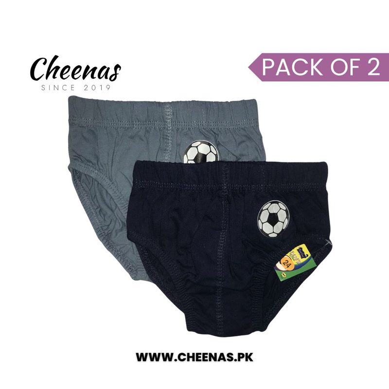 Cheenas: Pack of 2 Knitline Boys’ Briefs - 100% Cotton, Comfortable & Durable Kids’ Underwear (Sizes S to XL) Cheenas: Pack of 2 Knitline Boys’ Briefs - 100% Cotton, Comfortable & Durable Kids’ Underwear (Sizes S to XL) view 3