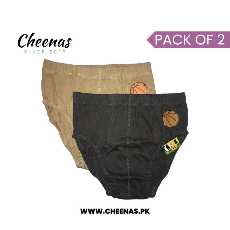 Cheenas: Pack of 2 Knitline Boys’ Briefs - 100% Cotton, Comfortable & Durable Kids’ Underwear (Sizes S to XL) Cheenas: Pack of 2 Knitline Boys’ Briefs - 100% Cotton, Comfortable & Durable Kids’ Underwear (Sizes S to XL) view 4
