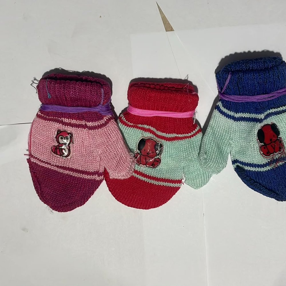Pack of 3 Baby Frilly Socks for Girl - Cotton - Multicolour for New Born to 12 Months Babies