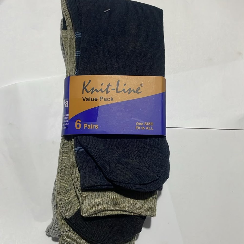 Pack of 6 Knitline Cotton Socks for Men Export Quality Multicolour Adjustable Decent Design / Office / Formal / Casual / Business Wear — photo 2