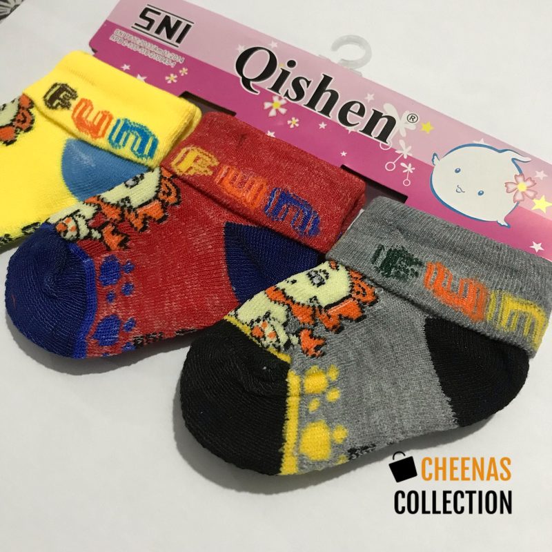 Pack of 3 Baby Socks - Cotton - Multicolour for New Born Babies - Unisex view 4