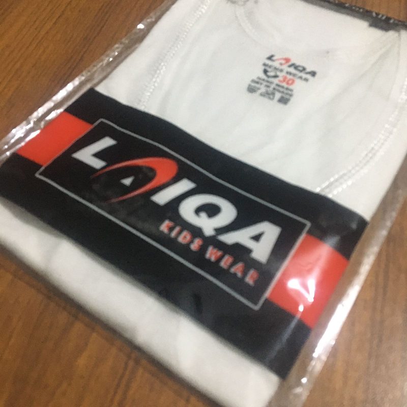 Pack of 3 Laiqa Kid's Banyan with Sleeves - Original Cotton Vest for Boys - White Inner wear with Sleeves view 3