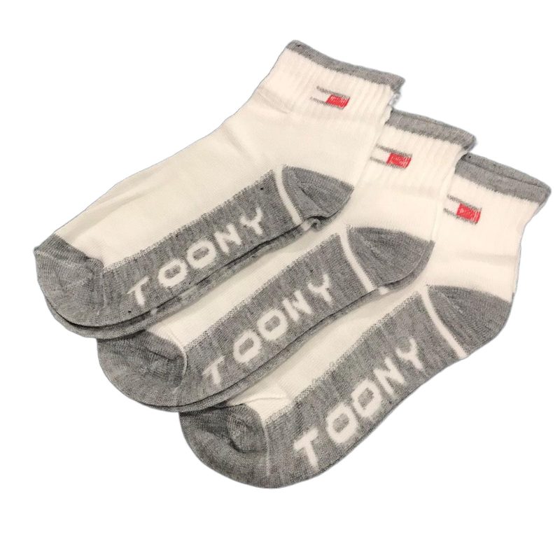 Pack of 3 Low Cut Casual Non Visible Ankle Loffer Sports Socks - White Colour - Unisex - Cotton - Free Size - Assorted - Absorbent