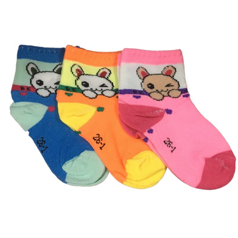 Pack of 3 Multicolour Socks for Boys - Cotton Fabric - Imported Quality — photo 2