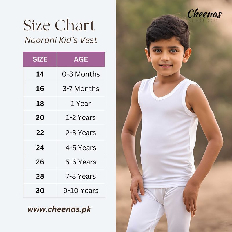 Pack of 3 Noorani Kid's Sando Banyan - Original Noorani Cotton Vest - White Sando Inner wear view 3