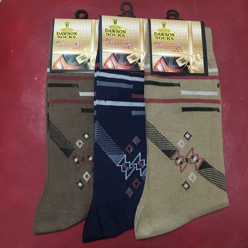 Pack of 3 Original Dawson Socks for Men - Cotton Fabric - Multicolour - Decent Design for Office / Formal / Casual / Business Wear view 3