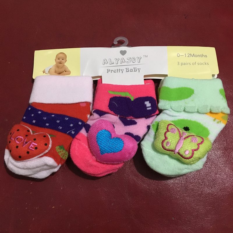 Pack of 3 Socks for Baby Boy - Cotton - Multicolour for New Born to 12 Months Babies view 2