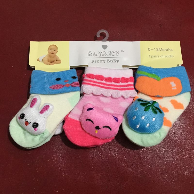 Pack of 3 Socks for Baby Boy - Cotton - Multicolour for New Born to 12 Months Babies view 4