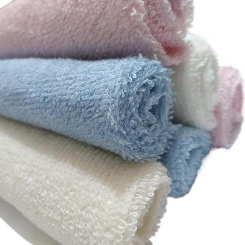 Pack of 6 Classic Baby Face Towels - Multicolour - Stripped Design- Soft for Newborn Babies - Quality Product for Daily Use
