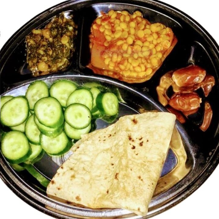 Portion Platter for PC Diet - 4 Compartments Plate - Rust Free - Magnetic Steel view 2