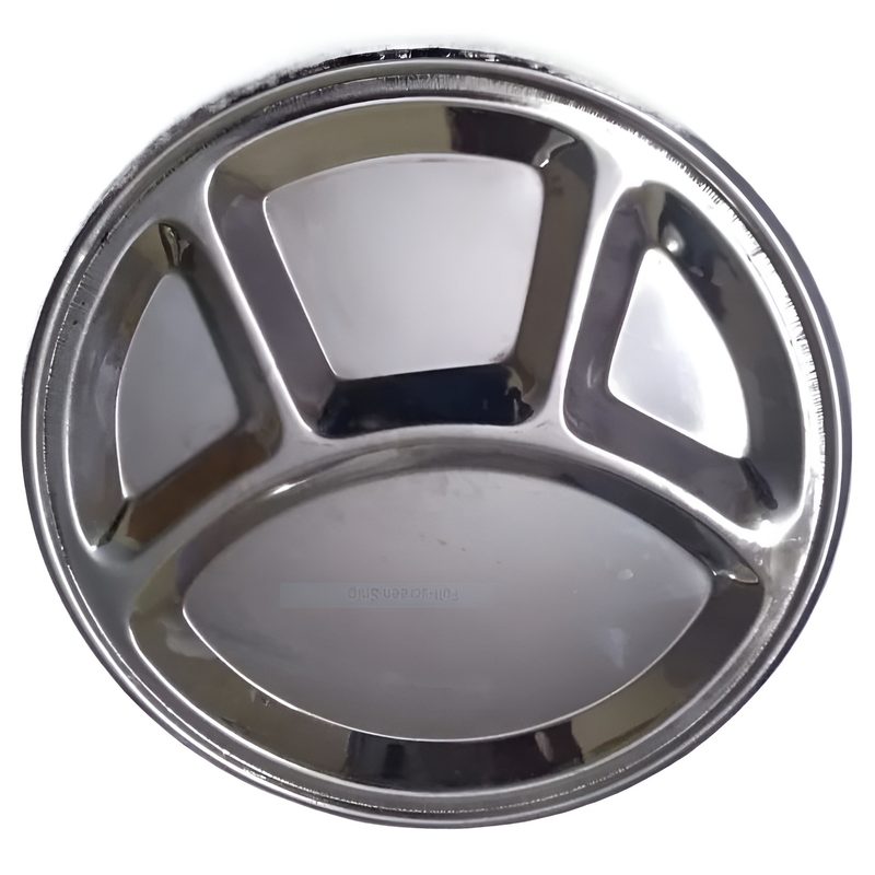 Portion Platter for PC Diet - 4 Compartments Plate - Rust Free - Magnetic Steel view 3