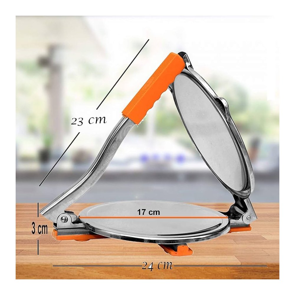 Puri Press Machine - Smart & Easy Stainless Steel Poori Maker (Halwa Puri) view 4