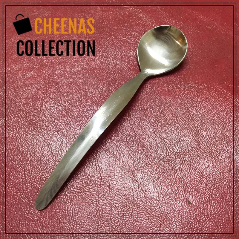 Stainless Steel Small Spoons | Pack of 6 | Round Shaped | Perfect for Spices / Sugar & Tea Pots / Kids